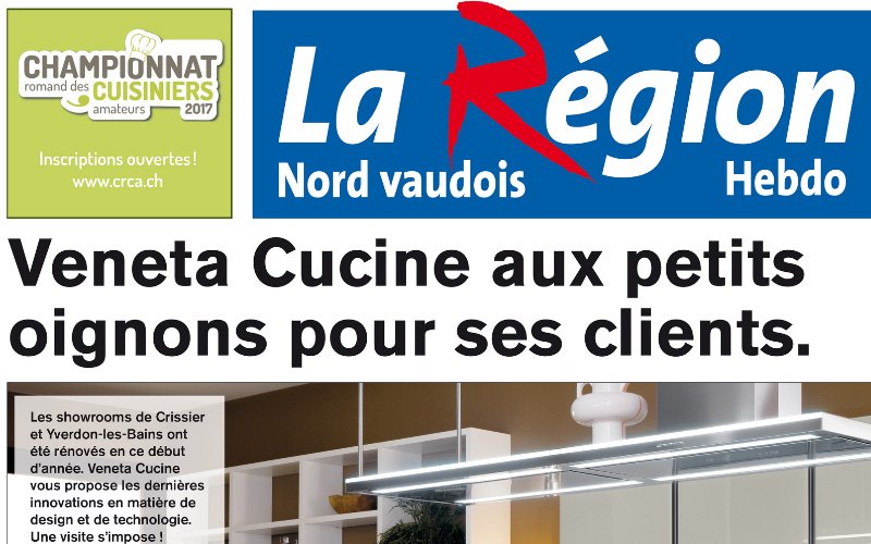 Publicité dans « La Région »